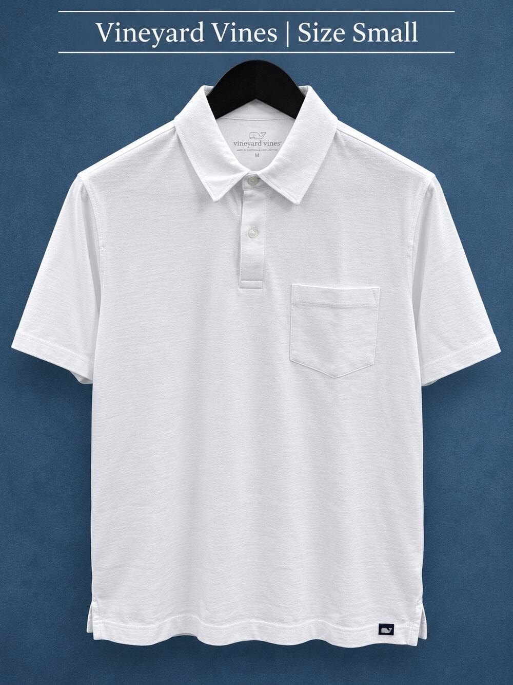 Vineyard Vines White Surf Polo Men’s Small NWT